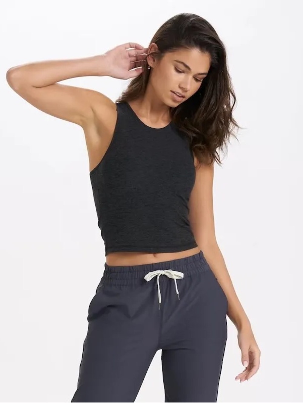 Vuori Elevation Plyo Tank Black Heather